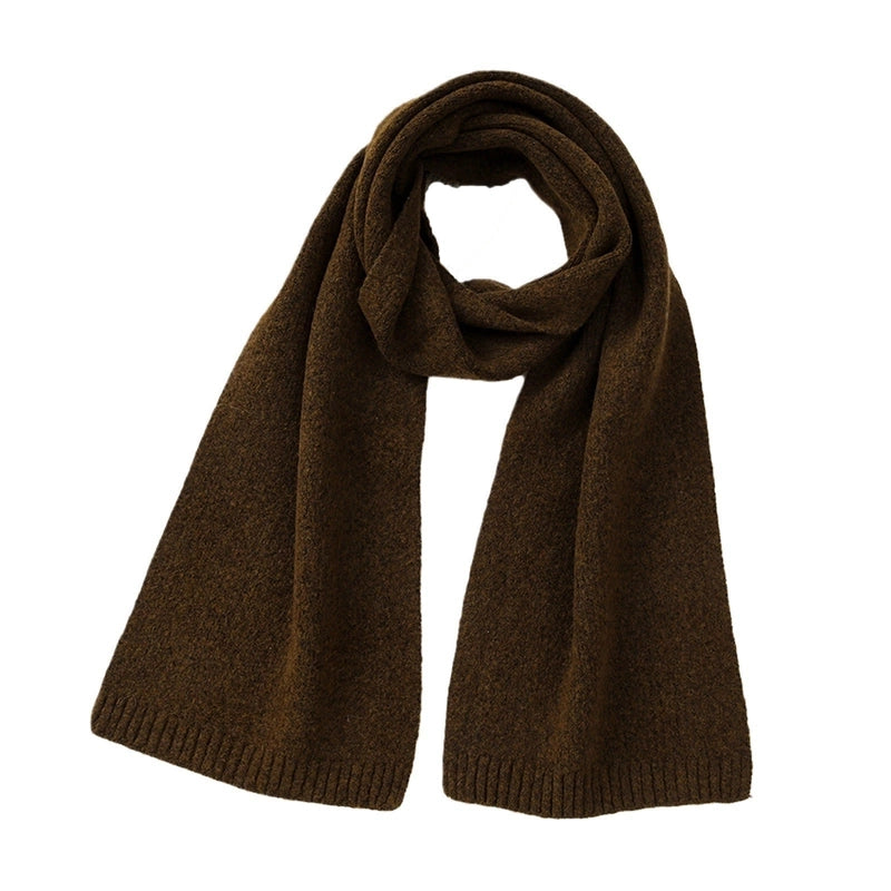 Women's Elegant Business Basic Solid Color Artificial Wool Scarf