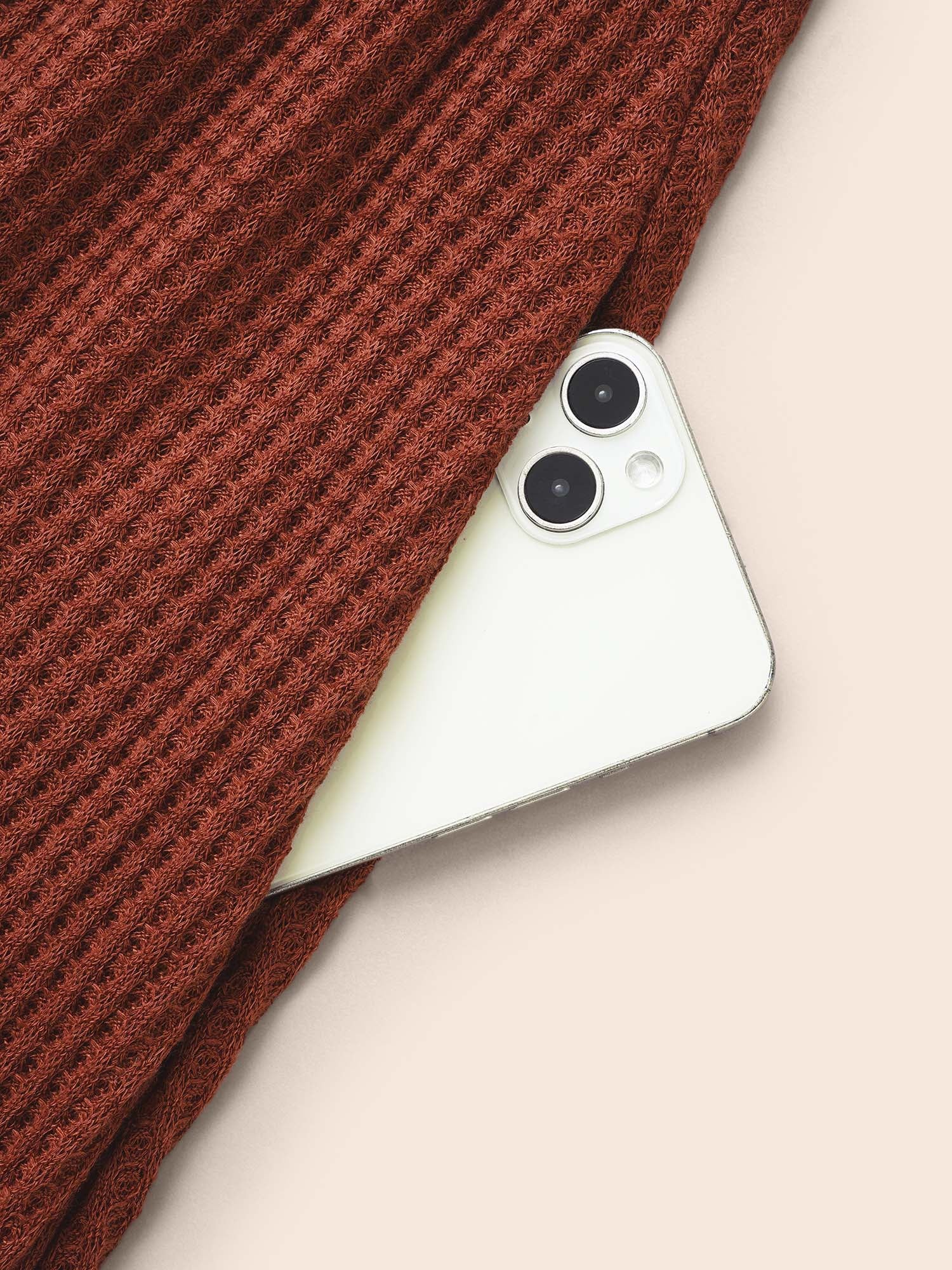 Bandana Patchwork Waffle Knit Midi Dress