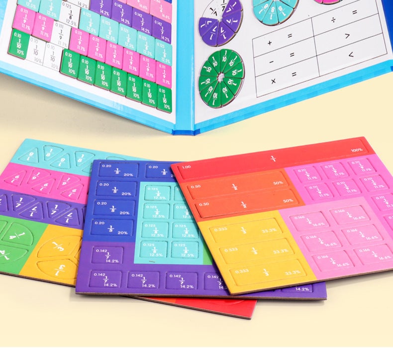 Last Day 49% OFF🔥Montessori Magnetic Book Fraction Puzzle For Children