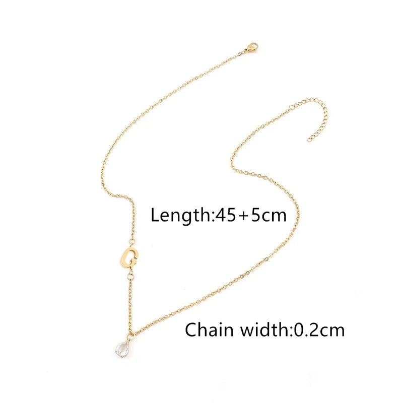 Casual Classic Style Letter 201 Stainless Steel 304 Stainless Steel Pendant Necklace