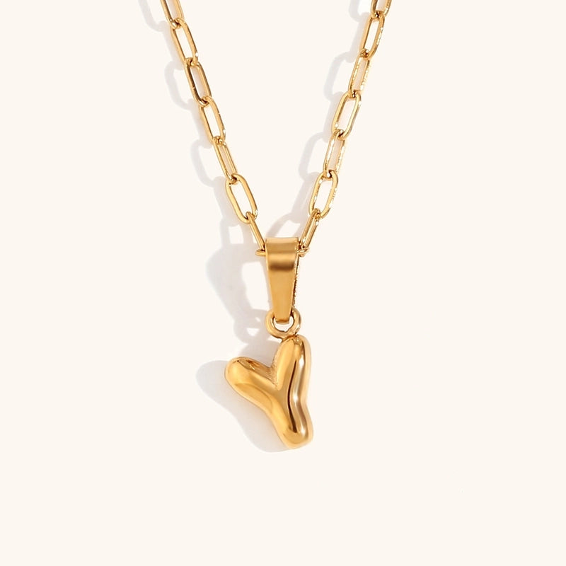 Minimalist Commute Letter Stainless Steel Titanium Steel Plating Gold Plated Pendant Necklace
