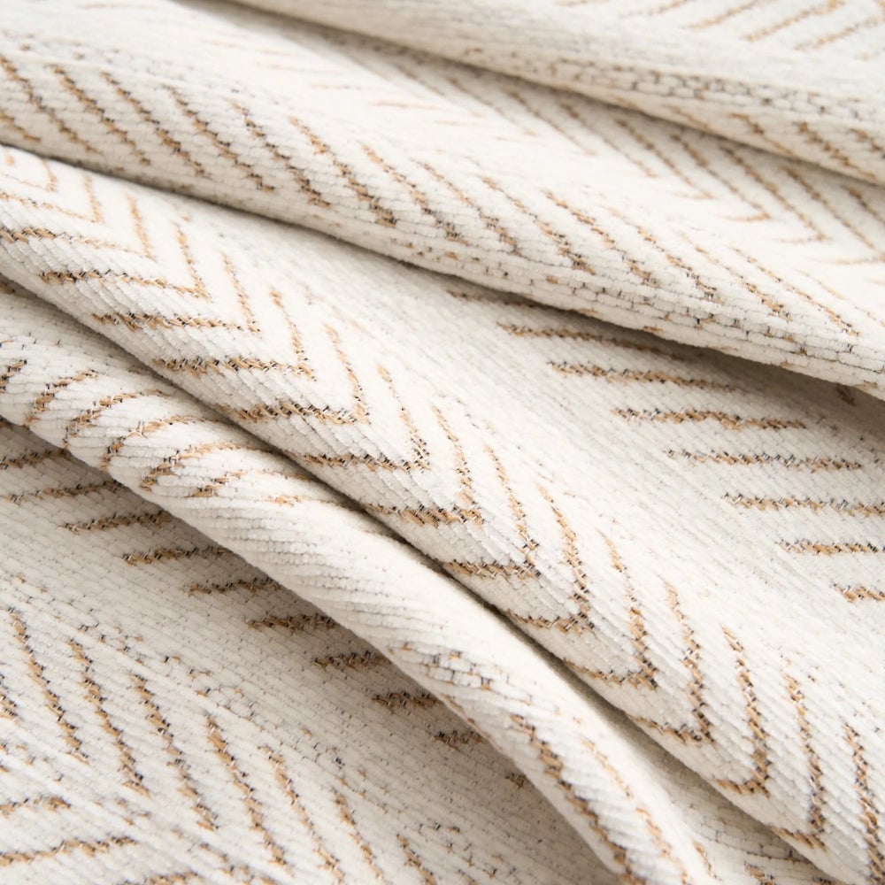 Herringbone Chenille Tassels Sofa Cover