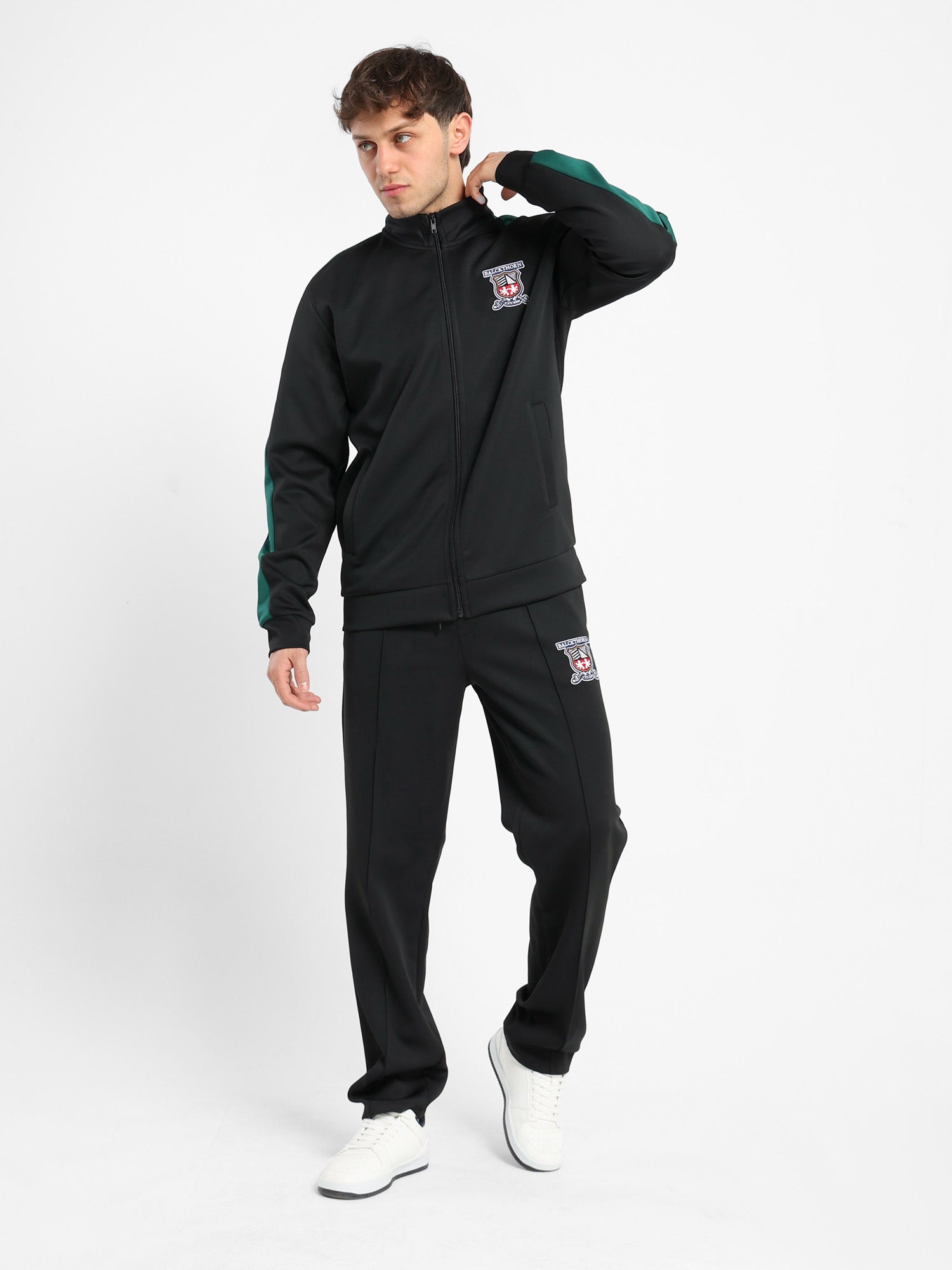 Zip-Up Mock Neck Top