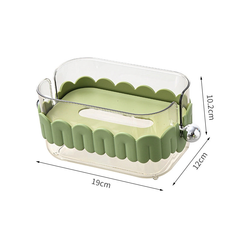 Elegant Luxurious Minimalist Solid Color ABS PET PP Tissue Box