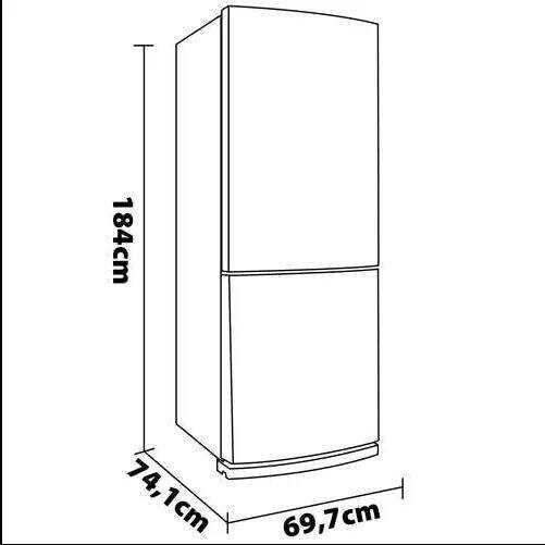 BRASTEMP BRE57AK FROST FREE REFRIGERADOR CON TURBO ICE INVERSE - 443L  -WXL