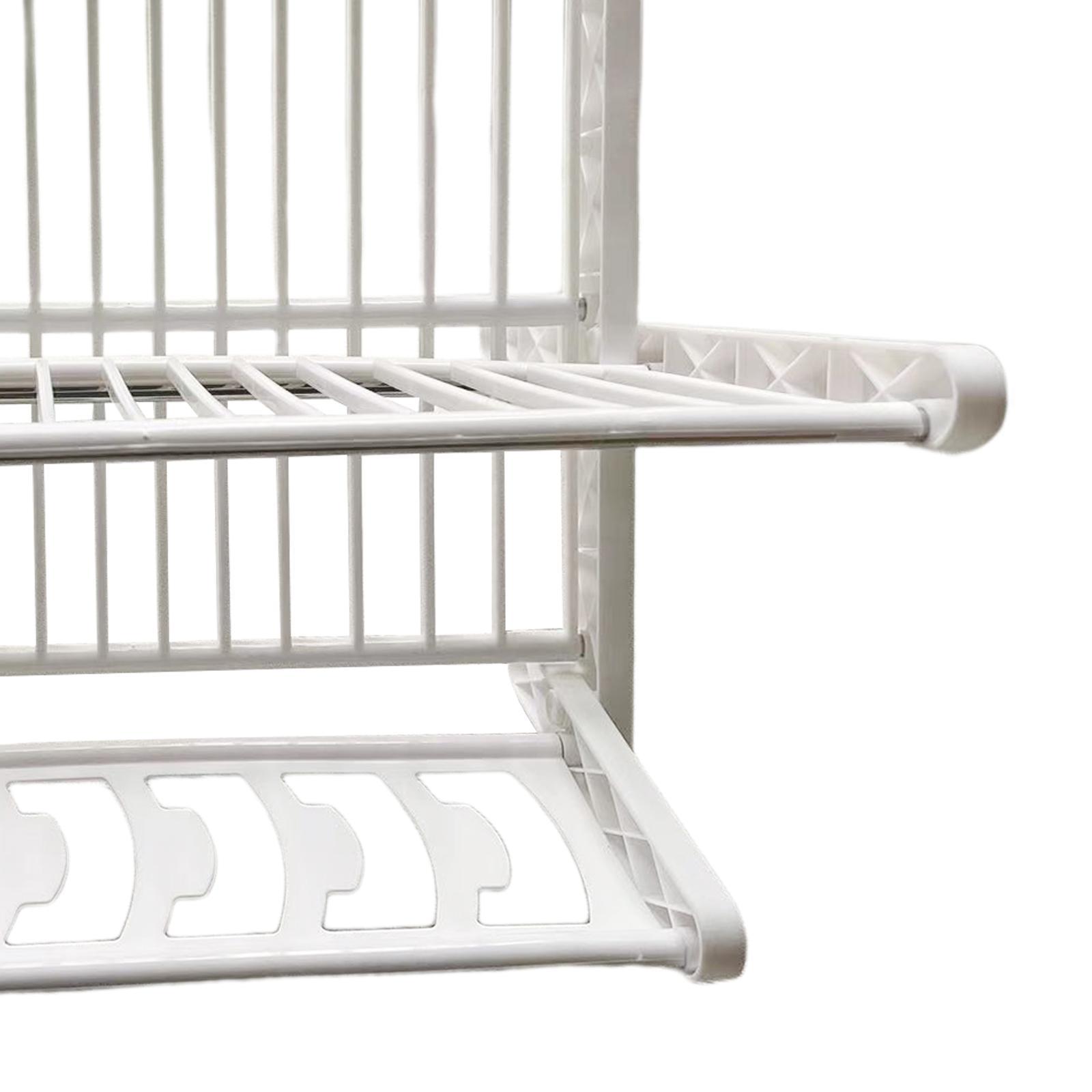 Foldable Dish Rack . Folding Storage Rack for Dishes