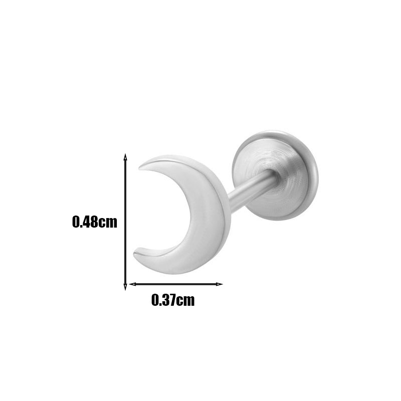 1 Piece Ear Cartilage Rings & Studs Minimalist Geometric Round 316L Stainless Steel  Plating 18K Gold Plated Ear Cartilage Rings & Studs