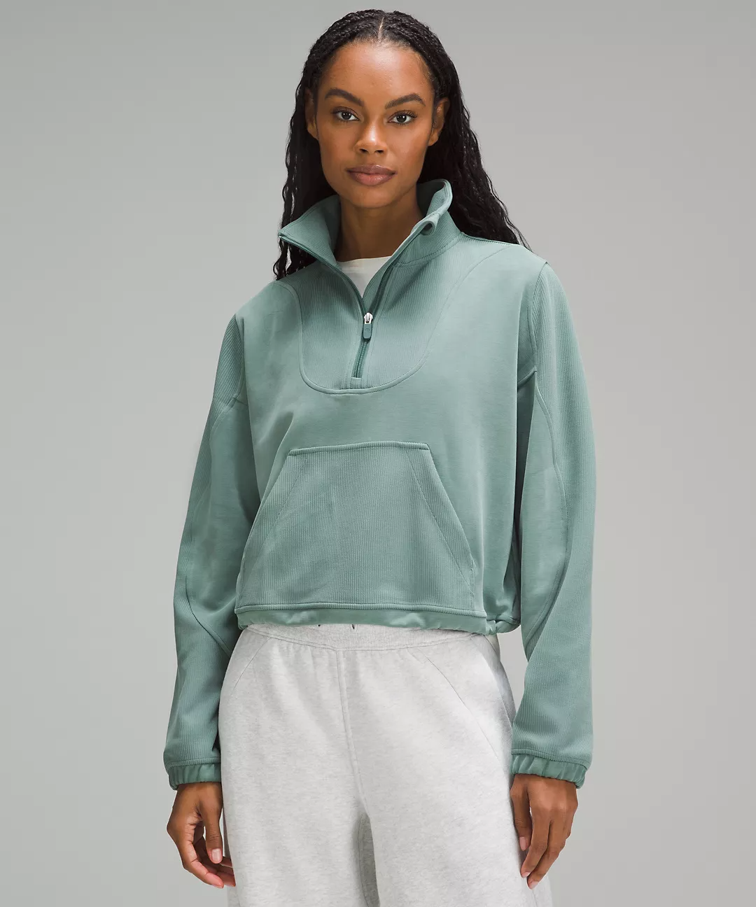 lululemon Brushed Softstreme Ribbed Half Zip