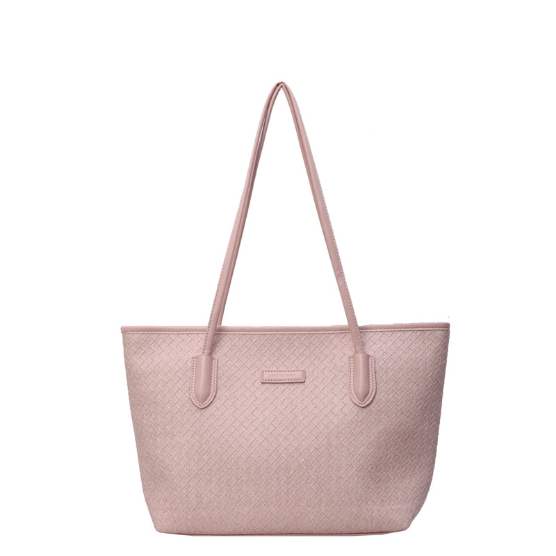 Women's Pu Leather Solid Color Classic Style Zipper Shoulder Bag