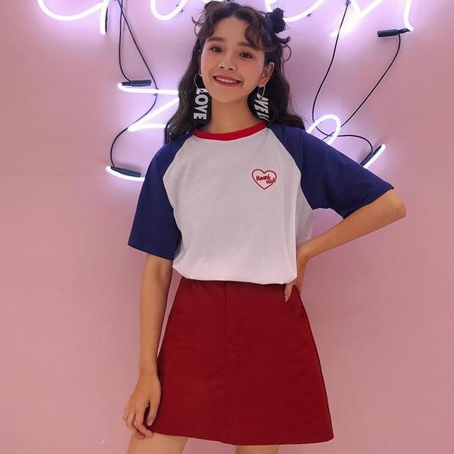 Embroidered Heart Club Tee