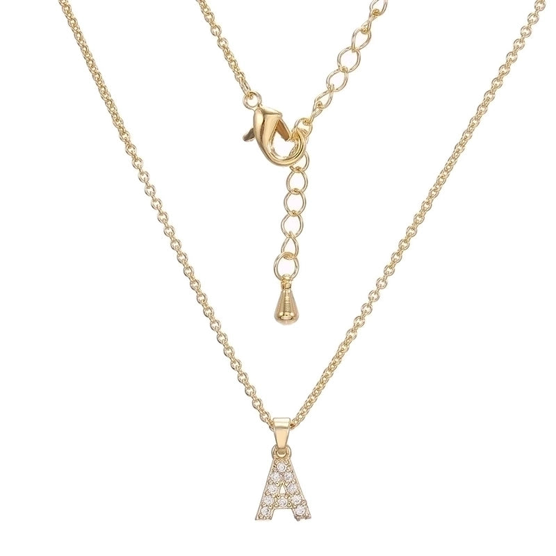 Brass Cable Chain Letter Necklace