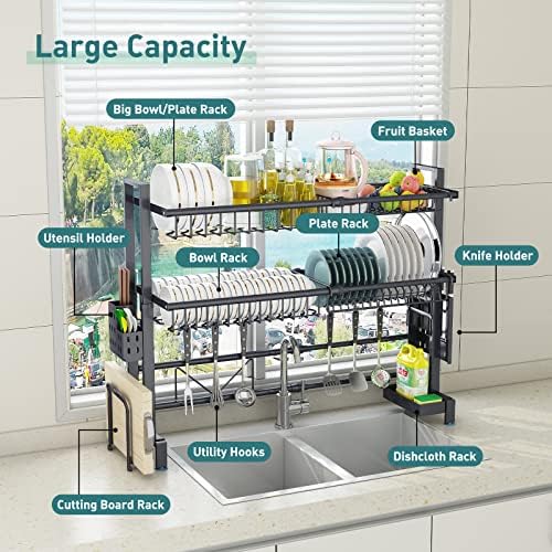 LUXORMOVE KITCHEN DISHES RACK - DUAL LAYERS