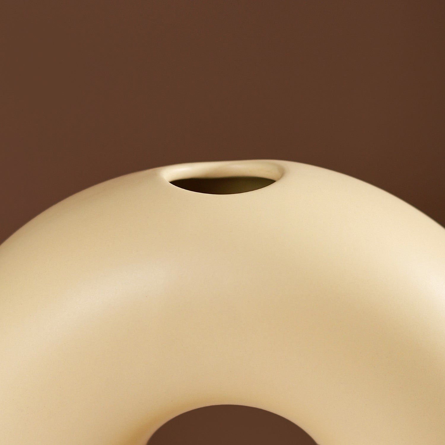 Donut Vase Pastel Yellow