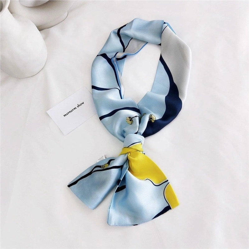 Fashion Double-sided Wild Small Scarf Professional Scarf