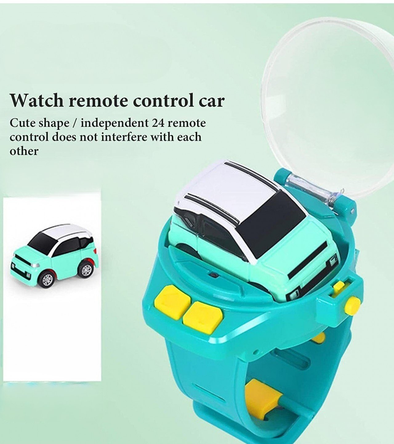 Mini Watch Speedup TeleCar . Rechargeable Watch Remote Control.