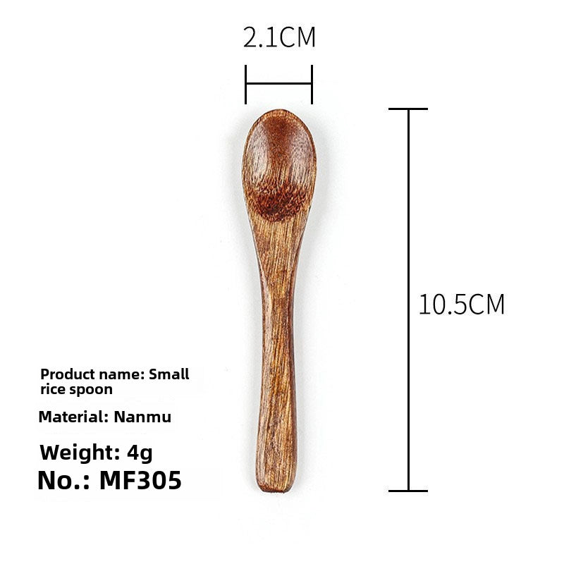 Phoebe Rice Spoon Long Pointed Handle Small Wooden Spoon Long Handle Salad Honey Spoon Wooden Spoon Small Spoon
