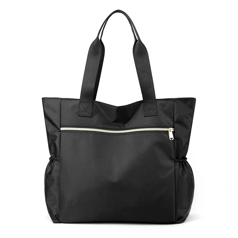 Women's Large Nylon Color Block Vintage Style Classic Style Square Zipper Handbag