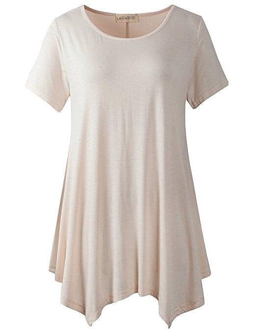 🔥Women's Summer Mid-length Short-sleeved T-shirt Loose Round Neck