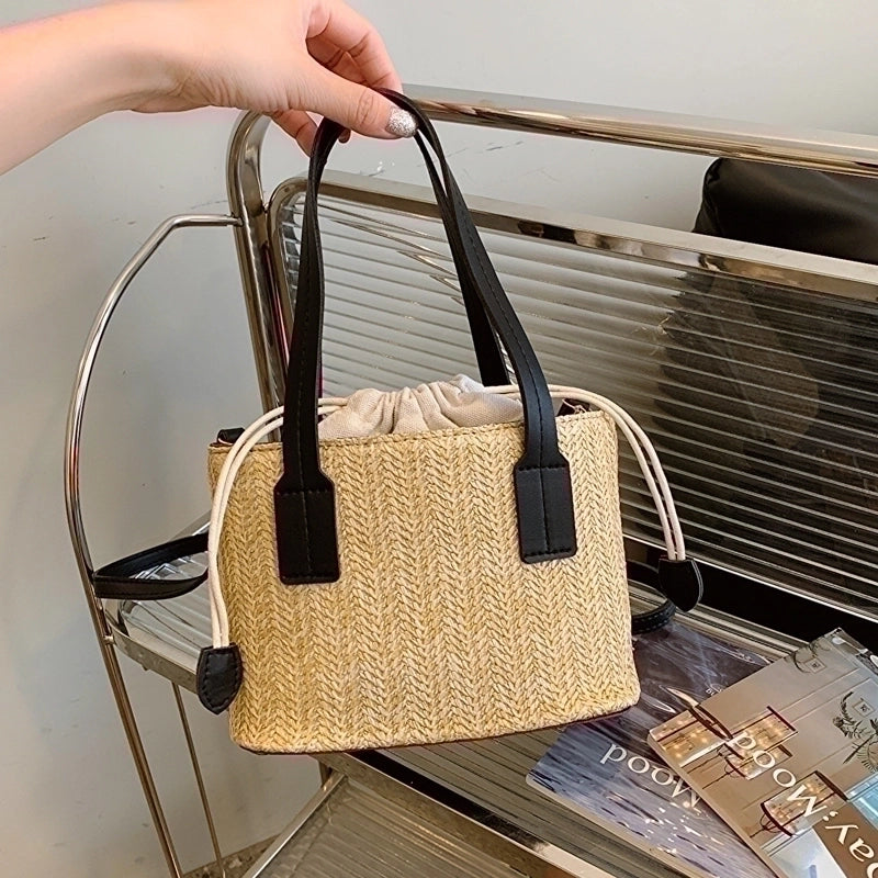 Women's Spring&summer Straw Basic Shoulder Bag Handbag