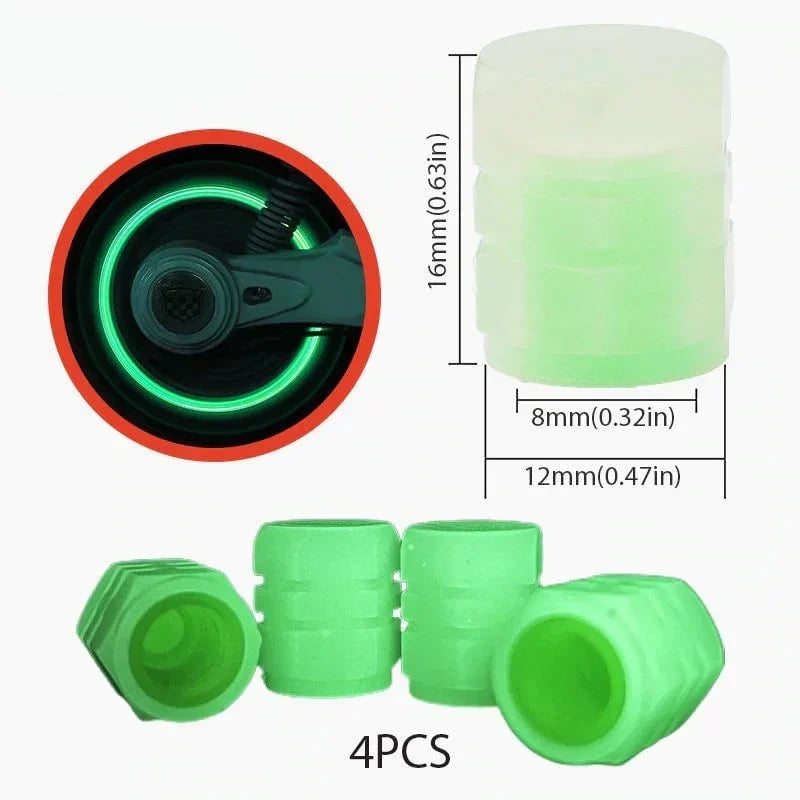 🔥🔥Universal Fluorescent Tire Valve Caps (4 PCS/Set)