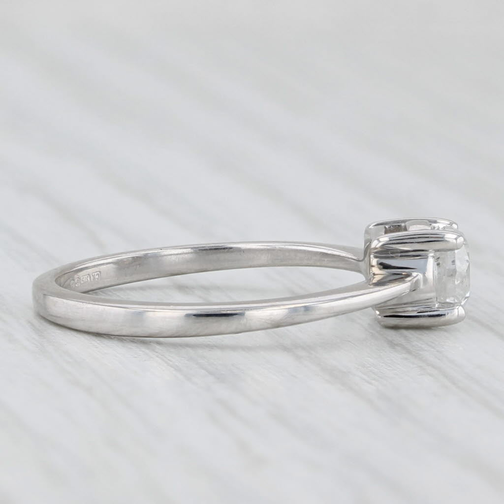 0.45ct Round Diamond Solitaire Engagement Ring 10k Gold Sz 5 Jacque Christie COA