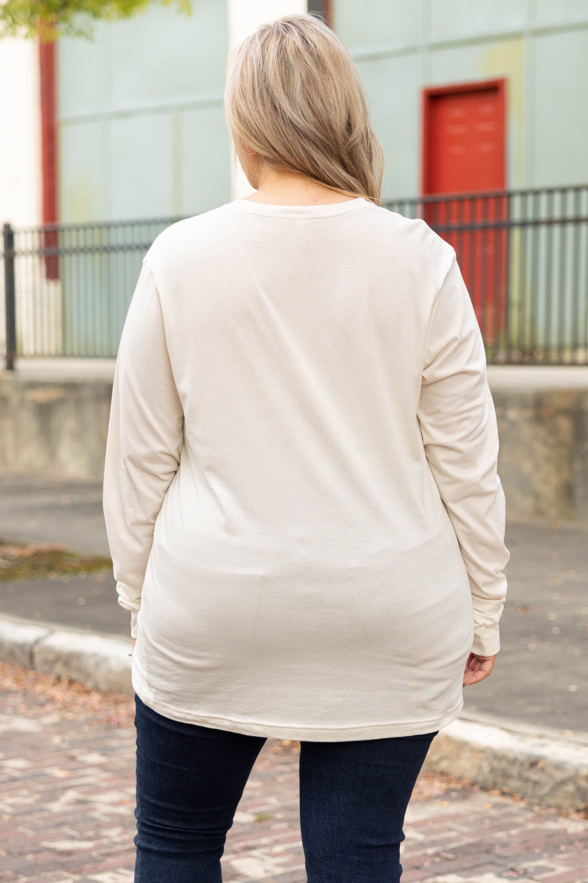 Fall Rainbow Top. Natural