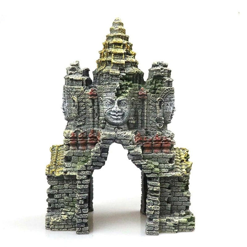 Ancient Cambodian Erawan Statue Ornament For Aquarium