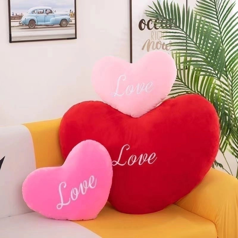 Cute Letter Heart Shape Pp Cotton Throw Pillow