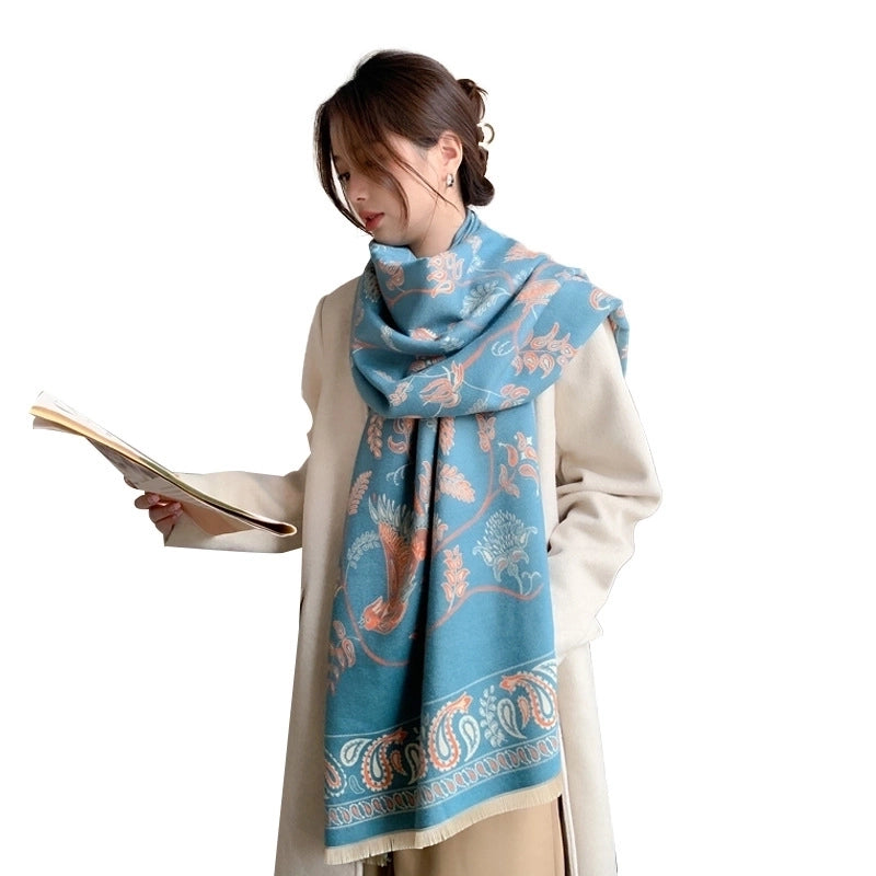 Women's Lady Printing Polyester Scarf