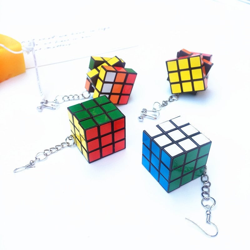 Rubix Cube Earrings