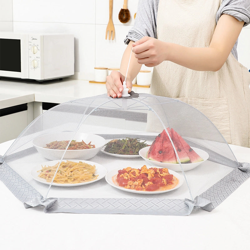 Minimalist Solid Color Polyester Food Cover