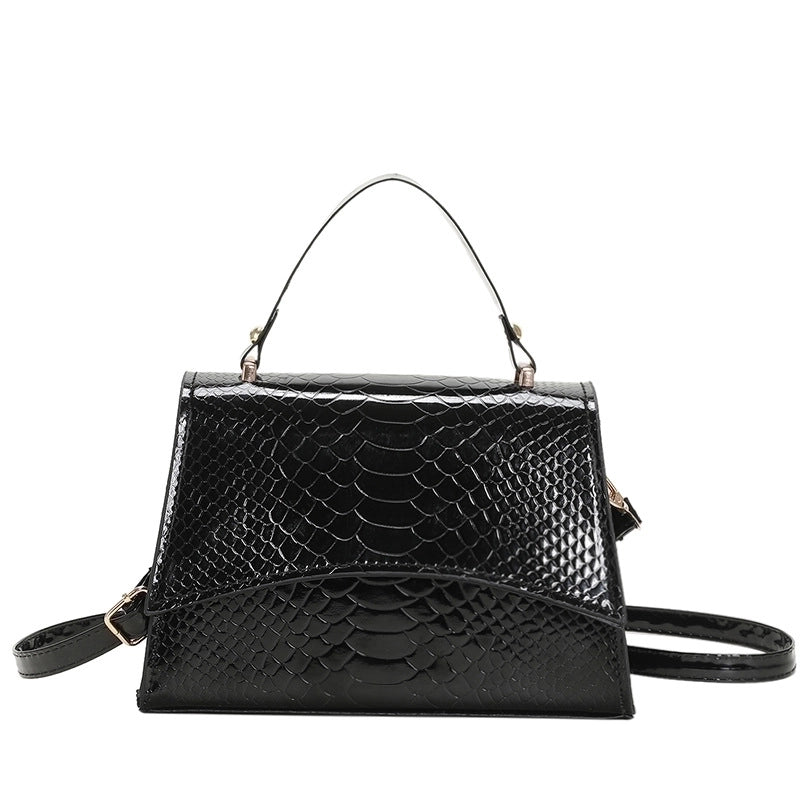 Women's Pu Leather Solid Color Streetwear Square Magnetic Buckle Square Bag