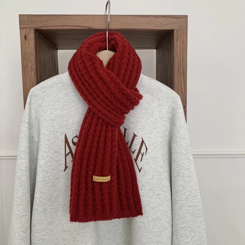 Women's Lady Minimalist Lattice Imitation Cashmere Scarf