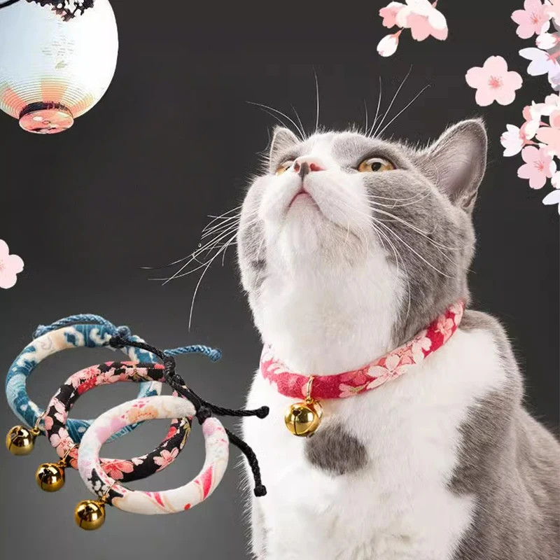 Zephyr Cat collar bell Kitten cute anti-stray collar Cat tag necklace Pet supplies Cute Luxury Pet Collars