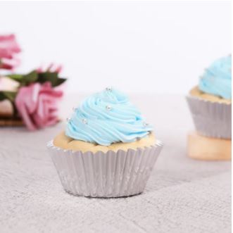 100pcs Foil Disposable Cupcake Liners Aluminum Thickened Baking Muffin Cups Cases Accessories