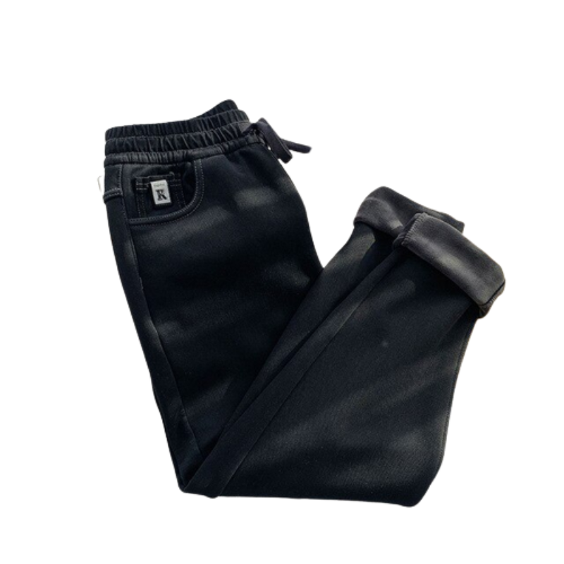 Winter Women Warm High Waist Jeans