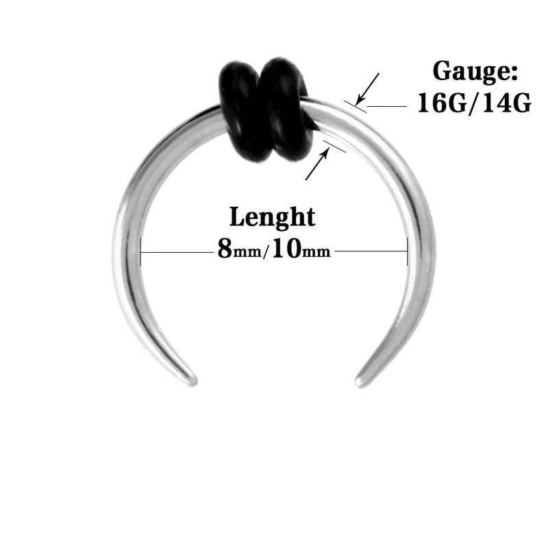 Minimalist U Shape Stainless Steel Plating Earrings 1 Piece