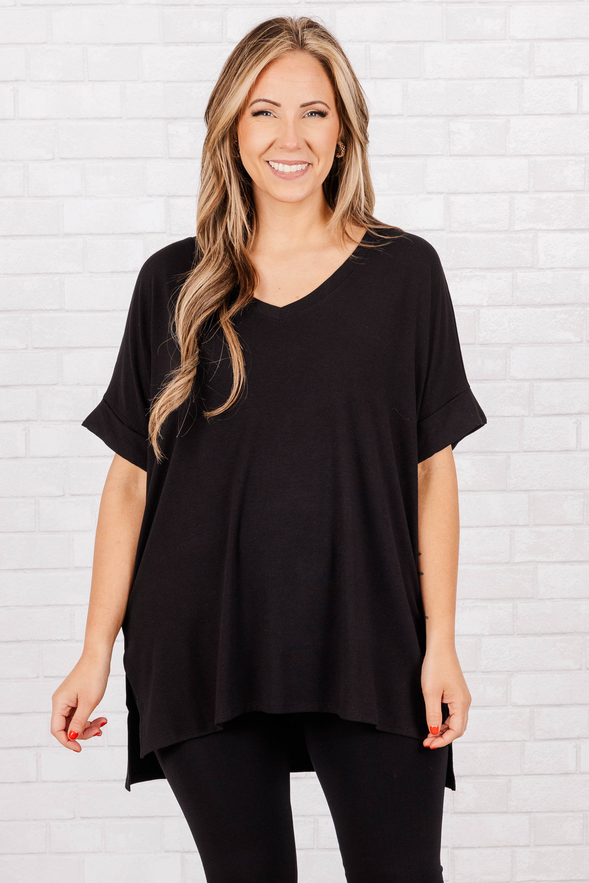 Comfy Travels Top. Black