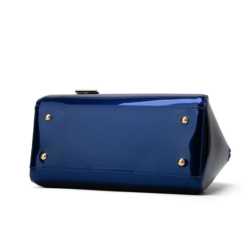 Fashion Shiny Patent Leather One-shoulder Handbags