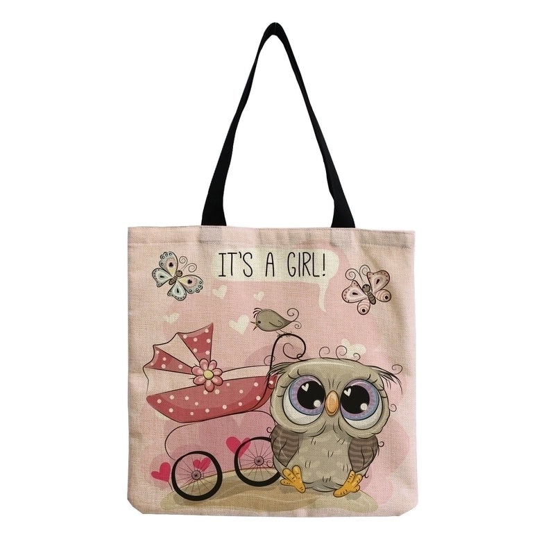 Women's Casual Cartoon Shopping Bags