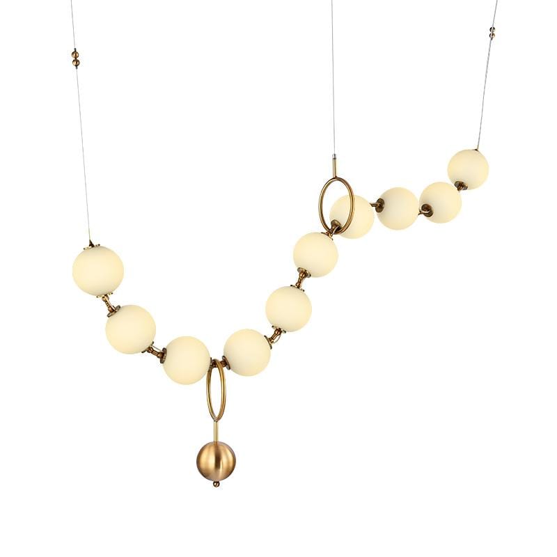 Iris | Frosted Ball Chandelier