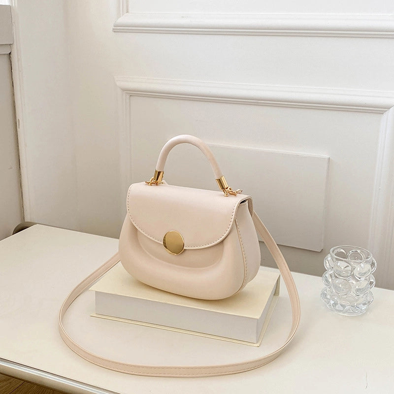 Women's Small Summer Pu Leather Streetwear Square Bag