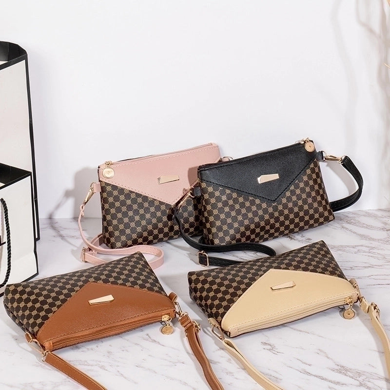 Women's Medium Summer Pu Leather Vintage Style Square Bag