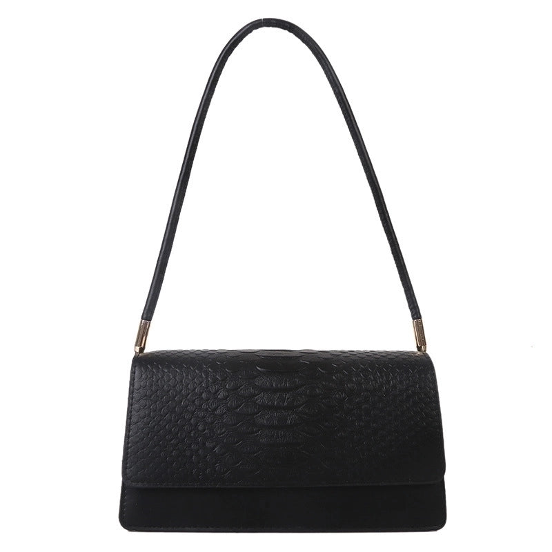 Women's Small Pu Leather Solid Color Streetwear Zipper Underarm Bag
