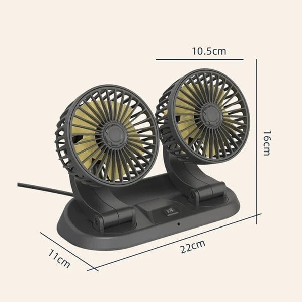 🔥HOT SALE🔥2023 Newly Double Cooling Car Fan