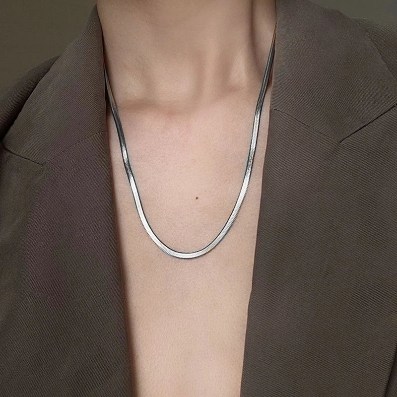 Minimalist Geometric Titanium Steel Plating Necklace 1 Piece
