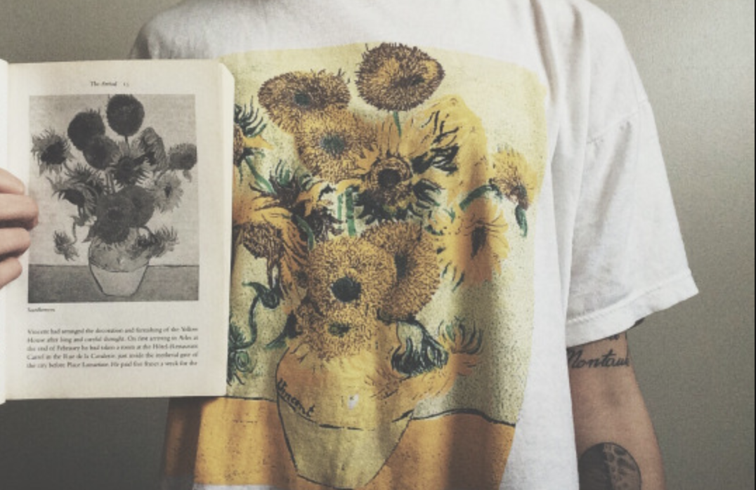 Van Gogh Sunflowers Tee