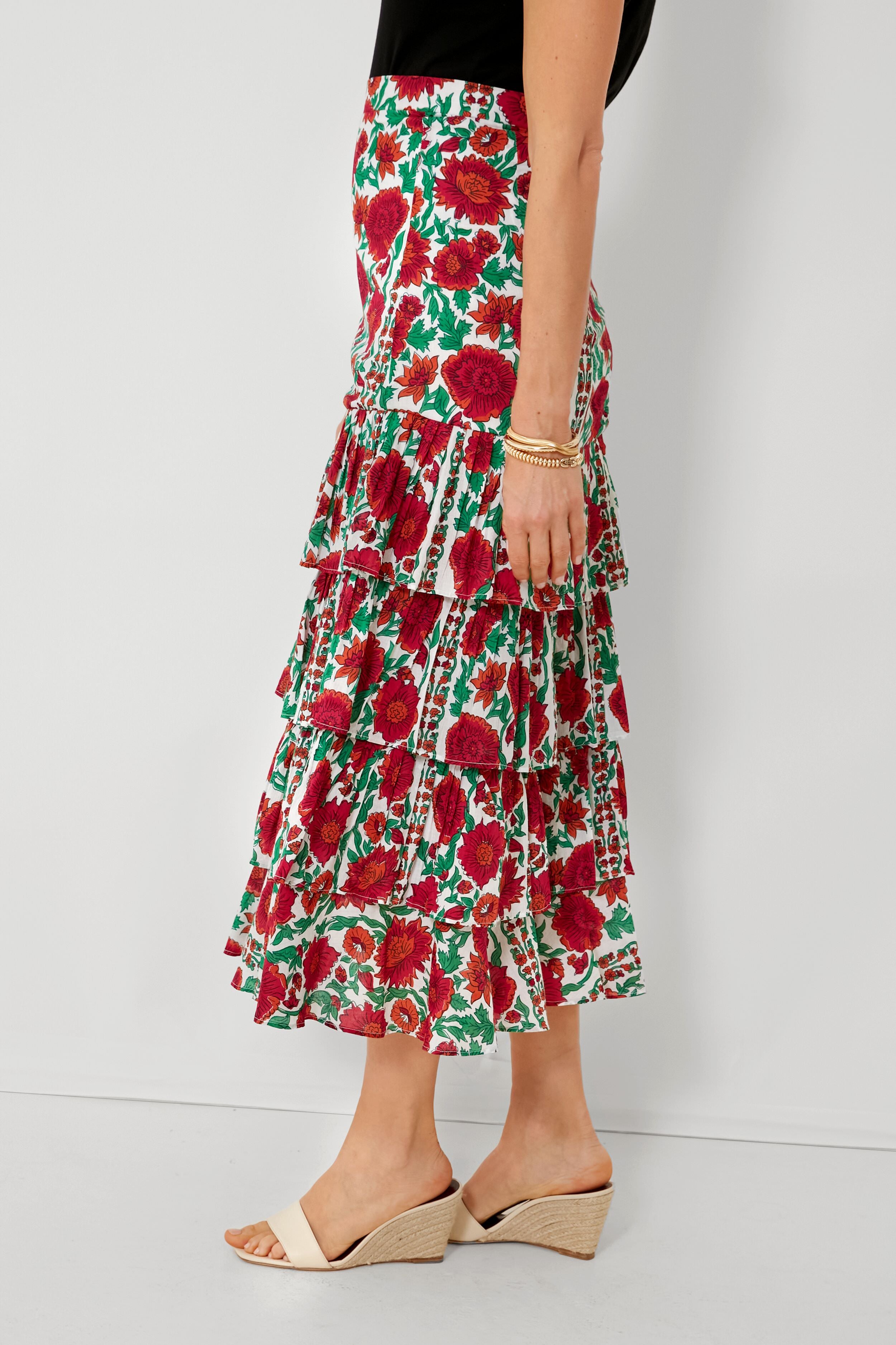 Pink Dijon Honduras Maxi Skirt