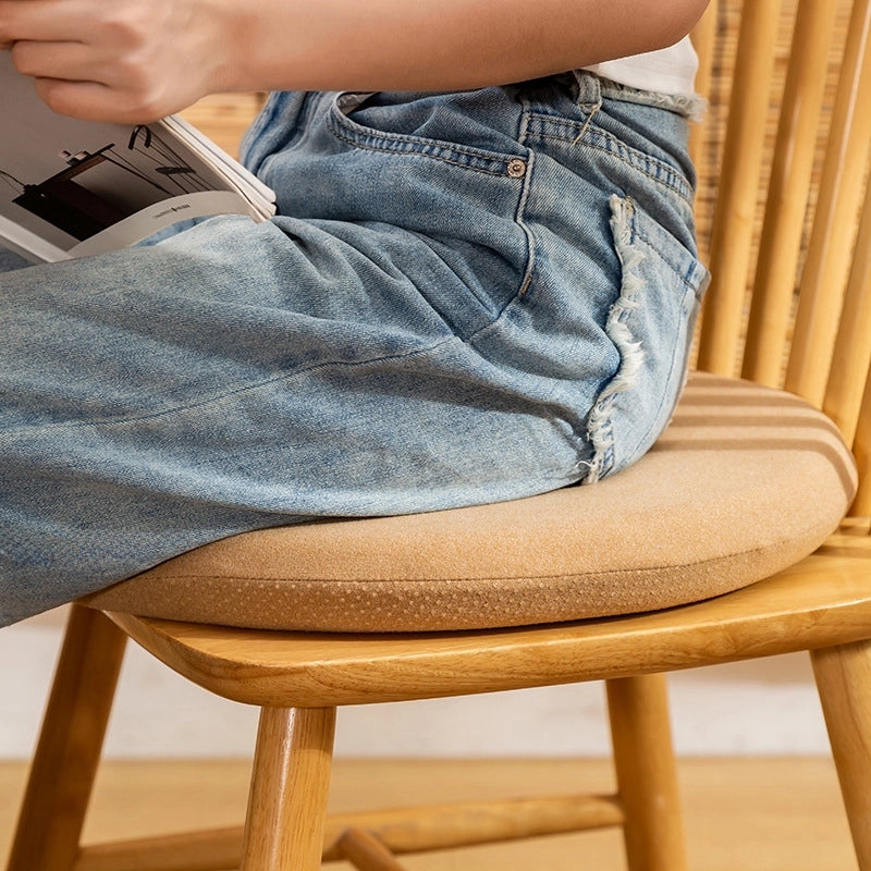 Round Memory Foam Chair Cushion Office Sedentary Thickened Fart Mat Tatami Chair Cushion Chair Cushion