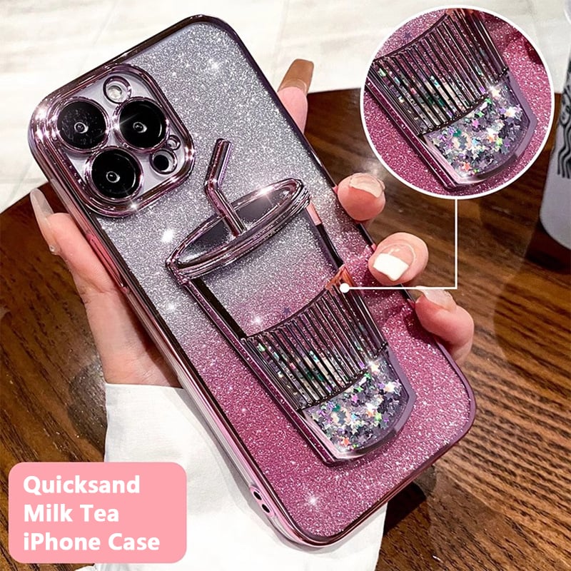 Gradient  Quicksand Starlight cup iPhone Case